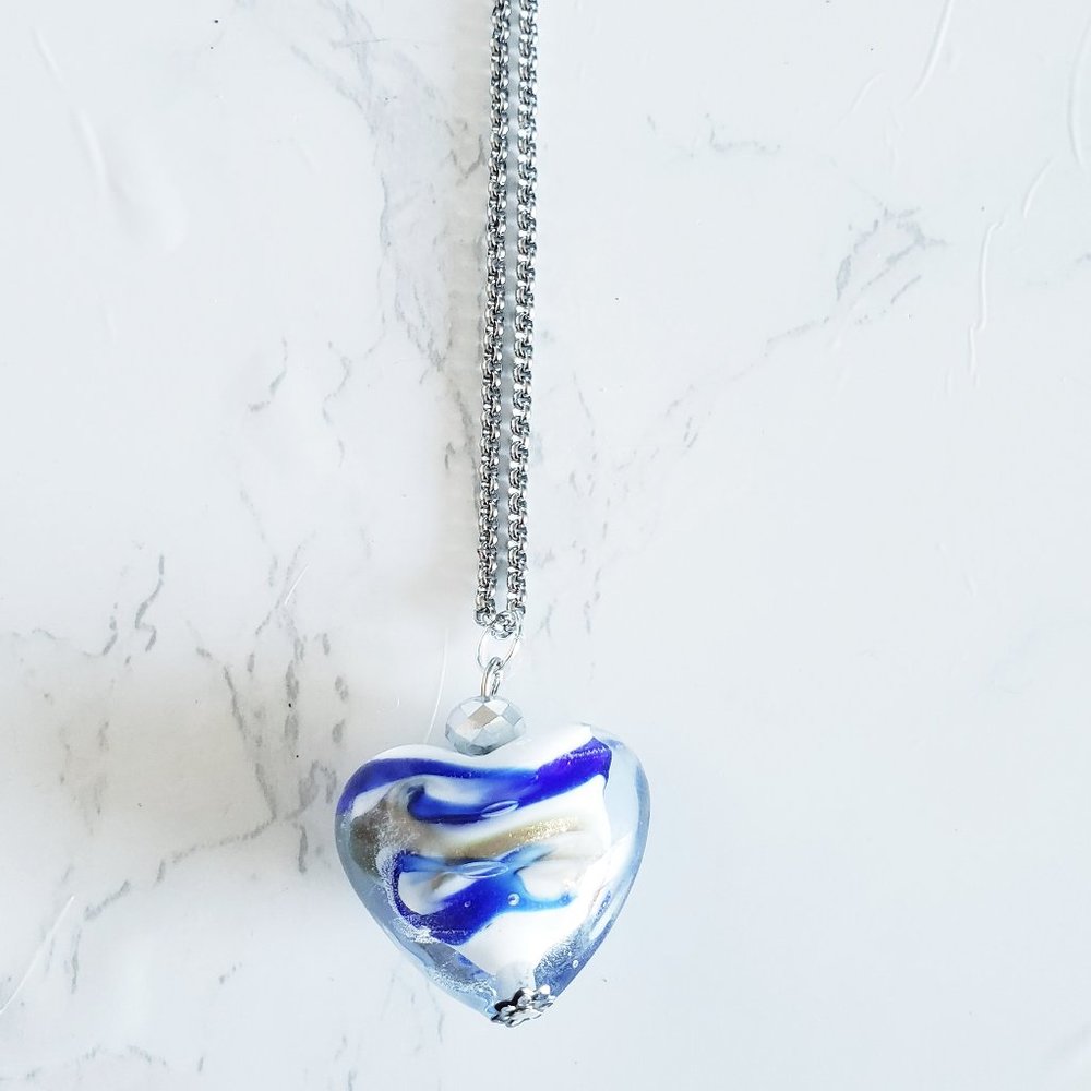 Heart Glass Necklace